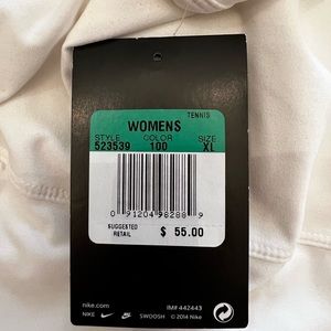 Women’s White Nike Dri-Fit Tennis Skirt NWT XL
